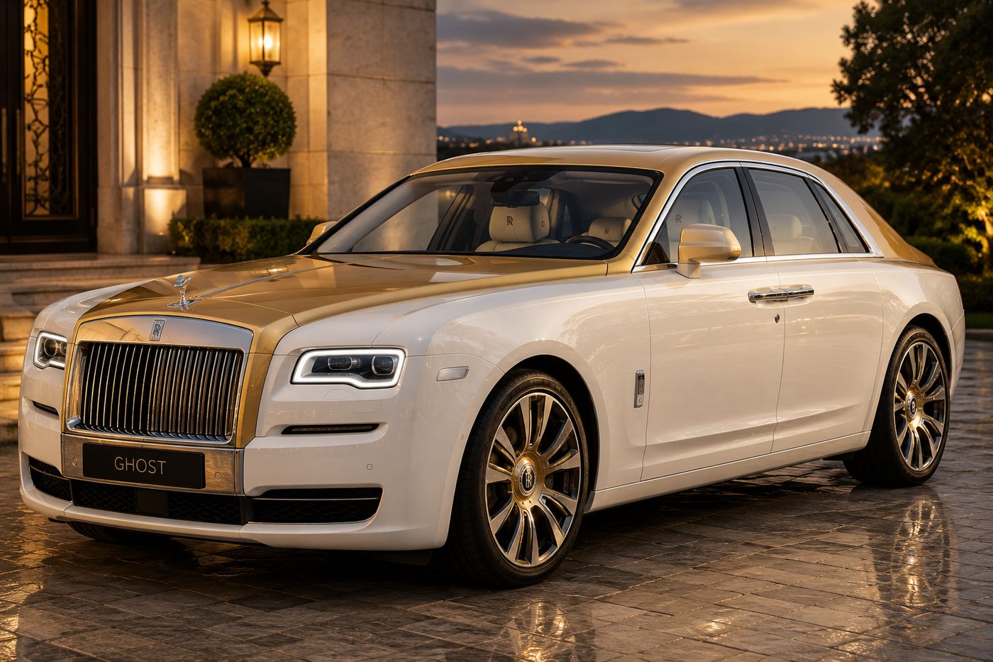 Rolls Royce Ghost luxury car rental in Bangalore by Aravind Luxuria
